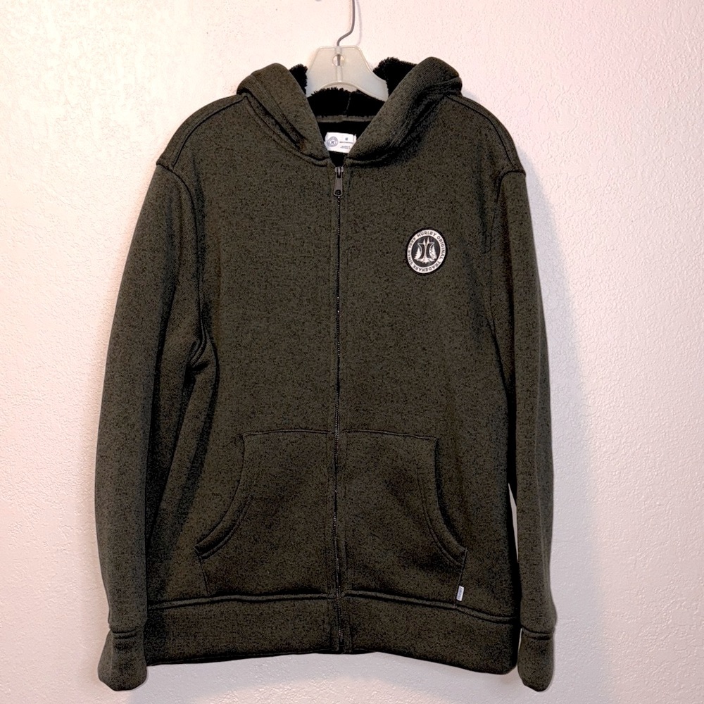Hurley International Originals fleece lined zip hoodie